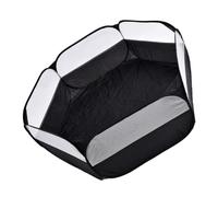 Parc à Jeux pour Petits Animaux, Pliable, Noir, en Tissu | Hamster et Chinchilla, Usage Maison ou Animalerie, Espace de Jeu et Exercice, Pratique