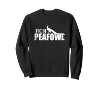 Parc Animalier Love Peafowl Bird Plumage Sweatshirt
