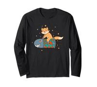 Parc Animalier Mignon et Amusant Fox on Rocket Manche Longue