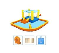 Parque Acuatico Con Cama Elastica Hinchable 365x340x152 cm Inflador Electrico Incluido