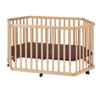 Parc Bb Pliant En Hetre Massif Naturel 84 X 143 X 75 Cm