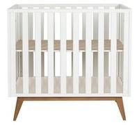 Parc bébé bois blanc et pieds hêtre massif Noma 77x97 cm Blanc G
