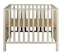 Parc bébé hêtre massif beige Manilla 78x97 cm Beige G