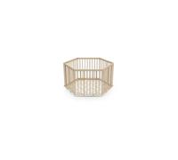 Parc bébé hexagonal - WEBABY - Alveo - Fond textile - Grande aire de jeu - Bois massif