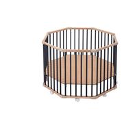 Parc Bébé Octogonal Basile Hybride Anthracite 104x104x68