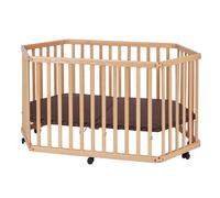 Tissi - Parc bébé pliant en hetre massif naturel 84 x 143 x 75 cm marron TU