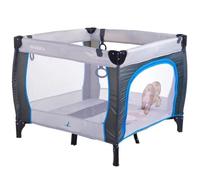 Parc Bébé Pliant De Voyage Caretero - Quadra - Gris - Matelas Amovible - Ouverture Latérale Zippée - 15 Kg Multicolore