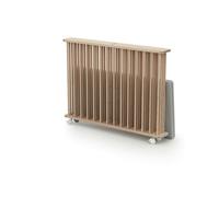 Parc Bébé Pliant En Bois Hêtre Brut 100 X 100 Cm Marron