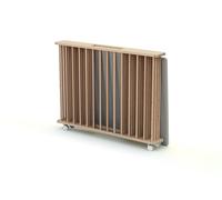 Parc Bébé Pliant En Bois Hêtre Brut 70 X 100 Cm Marron