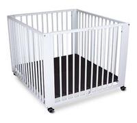 Parc Bb Pliant En Hetre Massif Blanc 93 X 100 X 75 Cm