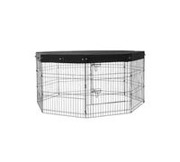 Parc pour Chien 160x160x76 cm-VEVOR-Enclos Chat Chiot Pliable 8 Panneaux-pour Petits Animaux de Compagnie, Intérieur