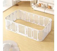 Parc Chien Interieur Pliable Plastique avec Porte Combinaison Libre Enclos Lapin Exterieur Modulable 67 cm de Haut avec Ventouse Fixe pour Chiot Lapin Rongeur(235x136x67CM)