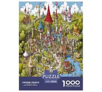 Parc d'attractions Puzzle 1000 Pièces Educa Jouet en Bois Cadeau Unique Décoration Intérieure Jeu Éduchatif Challenge Toy Adultes Et Enfants À Partir De 14 Ans 38x26cm/1000pcs