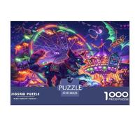 Parc d'attractions Puzzle 1000 Pièces : Faune Sauvage Jeux ÉduChatifs Puzzle Défi, pour Adultes, Idéal en Cadeau Et Décoration 38x26cm/1000pcs
