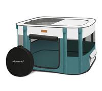 Parc de jeu pliable pour chien, chat, lapin, tente portable avec sac de transport pour intérieur/extérieur, voyage, camping (bleu, taille M)