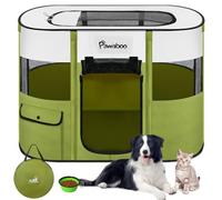 Parc de Jeu Portable pour Chien et Chat, Parc de Jeu pour Animal Domestique, Niche Oxford 600D, imperméable et Respirant, Utilisation intérieure et extérieure, Voyage, Camping pour Chiens de Taille