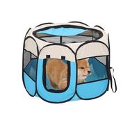 Parc De Jeu pour Chat Portable | Parc D'Intérieur pour Chien Semi-Fermé en Maille Respirante | Cage Spacieuse pour Petits Animaux Voyage Extérieur Balcon Terrasse Plage Camping Intérieur Extérieur