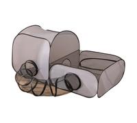 Parc de jeu pour chats ventilé et résistant au soleil - Abri d'extérieur pliable avec tissu - Tunnel de camping maison multi-usage pour chats