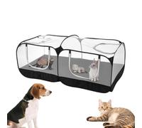 Parc de jeu pour chiot - Cage pliable en maille anti-fuite - Intérieur et | Poulailler pour chiots, lapins, hamsters, petits animaux, intérieur, extérieur, cour, pelouse, 180 x 80 x 65 cm