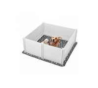 Parc de Mise Bas pour Chien, 152x152x61 cm, Caisse de Mise Bas pour Chiots, avec Porte Hauteur Réglable, Tapis d'Urine Lavable
