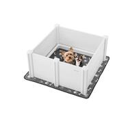 Parc de Mise Bas pour Chien-VEVOR-98 x 98 x 46 cm-Hauteur Réglable-pour Chiens de Moyenne Race
