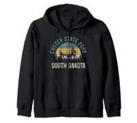 Parc d'État de Custer, Dakota du Sud, Bison Vintage Pride Sweat à Capuche