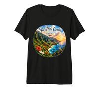 Parc d'État de la côte de Na Pali, Hawaï, Hi, États-Unis T-Shirt Haut de Gamme