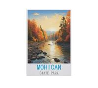Parc d'État de Mohican，Bricolage 1000 Pièces Jigsaw Puzzles Éducatif Intellectuel Jouet De Décompression Amusant Jeu De Famille pour Enfants（75x50cm）-AM95