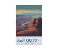 Parc d'État Dead Horse Point, Utah,Puzzle en Bois 1000 Pieces Adultes Enfants Classique Jeu Cadeau(75x50cm)-GE77