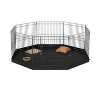 Parc d'exercice pour Chien - DUOKU - Modèle BSL6161-1 - 8 Panneaux - Octogonal - Pliable en Métal