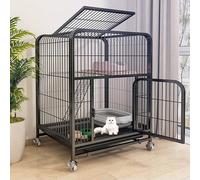 Parc d'intérieur en métal à 2 niveaux pour petits animaux, sac de transport portable, idéal pour chatons, lapins et oiseaux, maison extérieure sécurisée