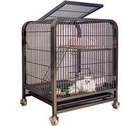 Parc d'intérieur en métal à 2 niveaux pour petits animaux, sac de transport portable, idéal pour chatons, lapins et oiseaux, maison extérieure sécurisée