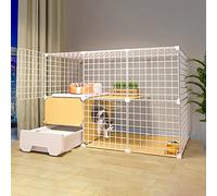 Parc d'intérieur pour chat, kit de fils métalliques amovibles pour chatons, cage et niche pour petits animaux, enclos polyvalent pour une utilisation en intérieur