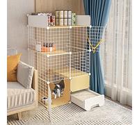 Parc d'intérieur pour chat, kit de fils métalliques amovibles pour chatons, cage et niche pour petits animaux, enclos polyvalent pour une utilisation en intérieur