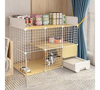 Parc d'intérieur pour chat, kit de fils métalliques amovibles pour chatons, cage et niche pour petits animaux, enclos polyvalent pour une utilisation en intérieur
