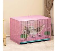 Parc d'intérieur pour poulailler - Cage à lapin pliable avec plateau extractible, filet en fil métallique, idéal pour les poules, canards, lapins et chatons, maison durable pour petits animaux