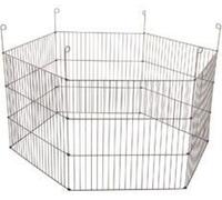Parc en métal pour cochons d'Inde gris 6 parois 120cm Zolux