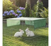 Parc Enclos Extérieur Grillage en métal pour Lapin, Poule,Cochon d'Inde Taille S Carré été 2529