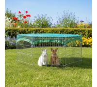 Parc Enclos Extérieur Grillage en métal pour Lapin, Poule,Cochon d'Inde Taille S Maison été 2528