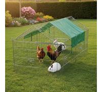 Parc Enclos Lapin Extérieur Grillage en métal pour Lapins 2 x 1,02 x 0,96 m « 456 M Maison été»