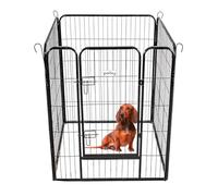 Paitsy Parc Enclos pour Chien Chiot et Lapin GARDEO80x100x4, 4 Panneaux 80X100cm, 0,64M2, modulable, intérieur et extérieur, Pliable, Garantie 5 Ans
