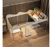 Parc for chat - Cage for chat, cage for chien, parc en métal for animaux de compagnie, enclos d'exercice, cage, chenil, chien pliable for cochons d'Inde, lapins, chiots, clôture en fil métallique DIY(