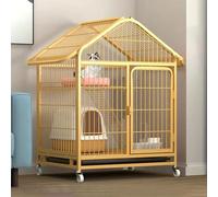 Parc for chat, cage for cochon d'Inde, cage for rat, cage for chat d'intérieur, enclos for animaux de compagnie comprenant des plates-formes de repos réglables, un bac anti-fuite amovible, des roulett