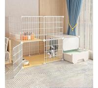 Parc for Chat Enclos intérieur for Chat for Balcon Fil métallique Amovible Chenils d'intérieur à Monter soi-même Cage for Furet Cages for cochons d'Inde Cage for Chat(111x49x75cm(1))