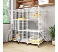Parc for Chat Grandes Cages for enclos intérieur for Cage à Furet caisses for Chiens for Grands chenils for avec Roue Universelle