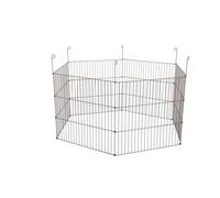Parc hexagonal ø 120 x H 61 cm en métal pour extérieur pour rongeur