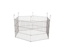 Parc hexagonal ø 120 x H 61 cm en métal pour extérieur pour rongeur