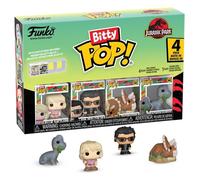 Funko Bitty Pop! 4 Pack: Jurassic Park - Ellie Sattler, Ian Malcolm, Triceratops, Brachiosaurus - 1 in 6 Chance of Receiving The Rare Chase Variant - Styles May Vary - 0,9 Pouce (2,2 cm)