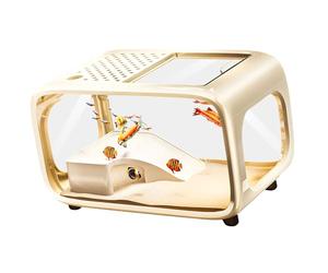 Parc marin de nettoyage d ' identité moderne avec plan de protection amovible pour gagner de l ' espace, idéal pour la décoration en télétravail et les organismes marins Structure d ' alimentation