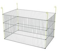 Parc Metal Exterieur Rectangulaire Gris 101 X 60 Cm Hauteur 61 Cm
